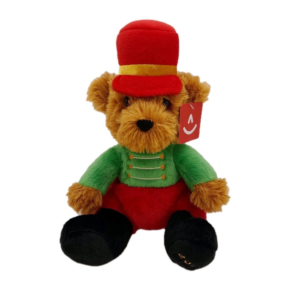 Aurora Marius Nutcracker Bear Plush 8" Green Stuffed Animal Toy